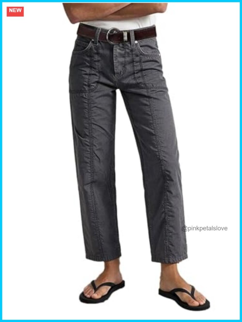 Straight Leg Mid Rise Cargo Pants Cotton Spandex Everyday Wear